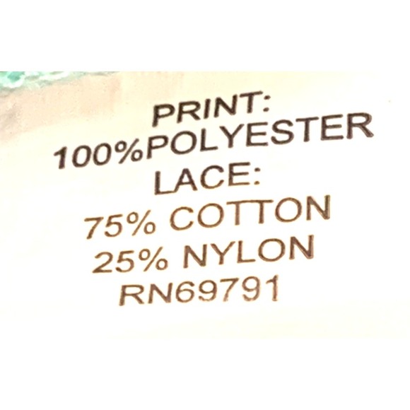 Anthropologie Fig and Flower Blouse Womens Size Medium Teal Multicolor Sheer - Picture 10 of 12